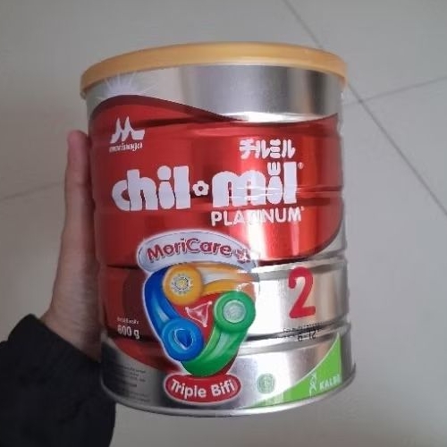 Chil mil Platinum Morinaga kaleng susu bayi chilmil 6-12 bulan 800gr