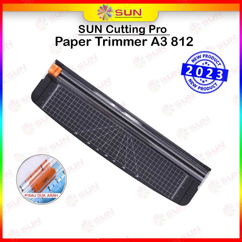 

Alat Potong Kertas Paper Cutter Paper Trimmer 812 A3 Bisa potong ukuran A3 Vertkal A4 A5 A6 atau lebih kecil KODE R8P7