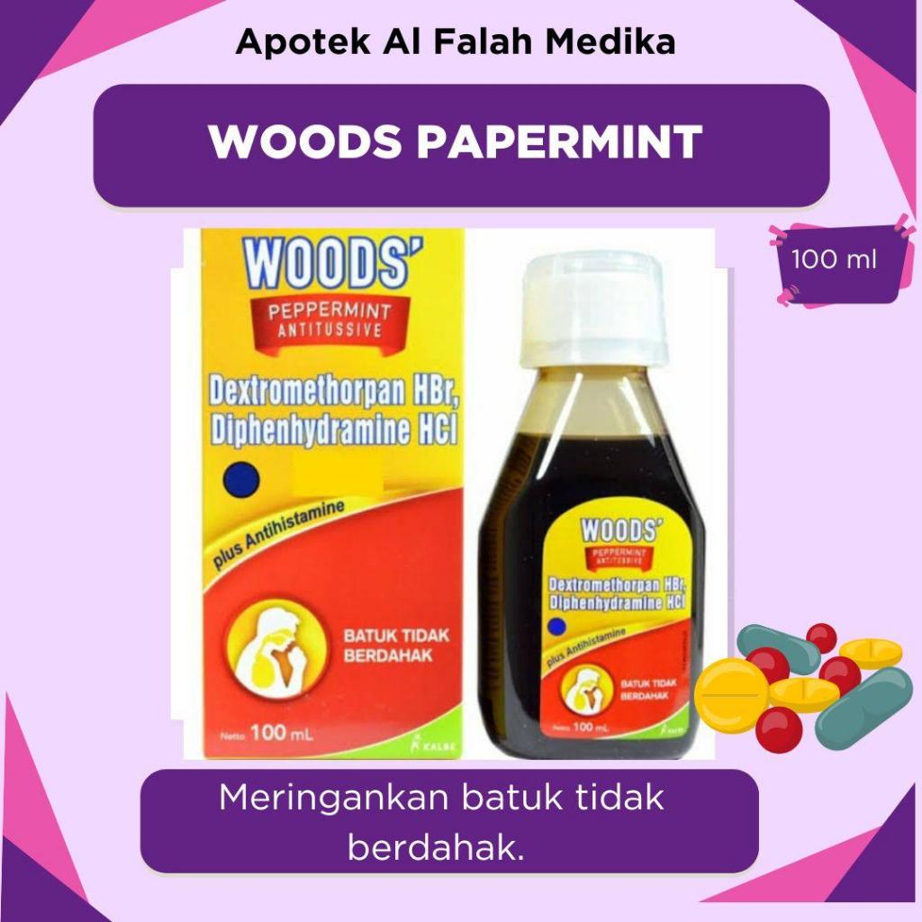 SIRUP BATUK WOODS MERAH 100ML