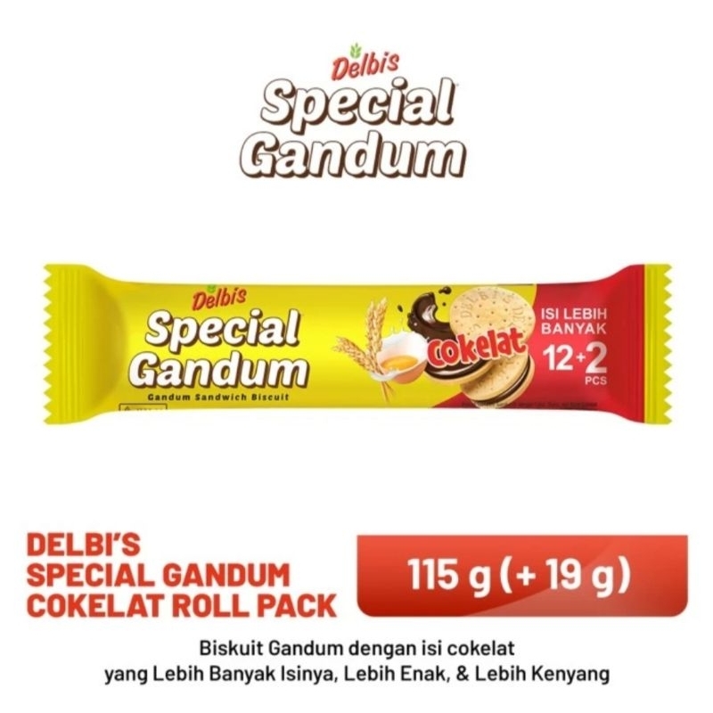

Delbis Special Gandum Cokelat 115 gr / Biskuit Delbis Special Gandum