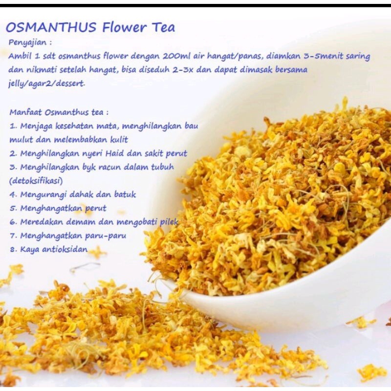 

Teh Sweet Osmanthus/Tisane/Artisan Tea/Flower Tea/Teh Eksklusif/Tea Blend 100% PREMIUM QUALITY