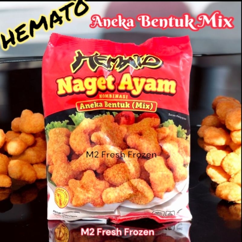 

Nugget Ayam Hemato ( Aneka Bentuk ) 500 Gram