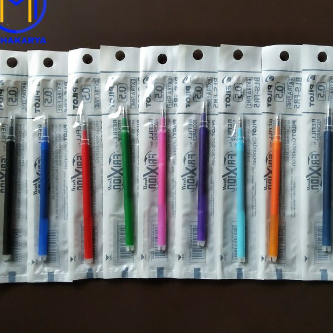 

KI3 Refill Isi Pulpen PILOT Frixion Clicker Ball 5 7 1 Pcs Warna Warni
