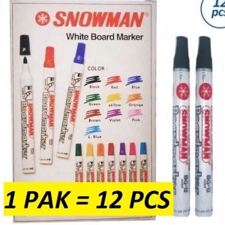 

FG2 12pc SPIDOL WHITEBOARD SNOWMAN BG 12 SEPIDOL PAPAN TULIS ABG 12 SPIDOL PAPAN TULIS BISA DIHAPUS