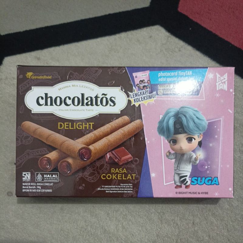 

Chocolatos Delight Wafer Roll 90gr BTS Tiny Tan Edition