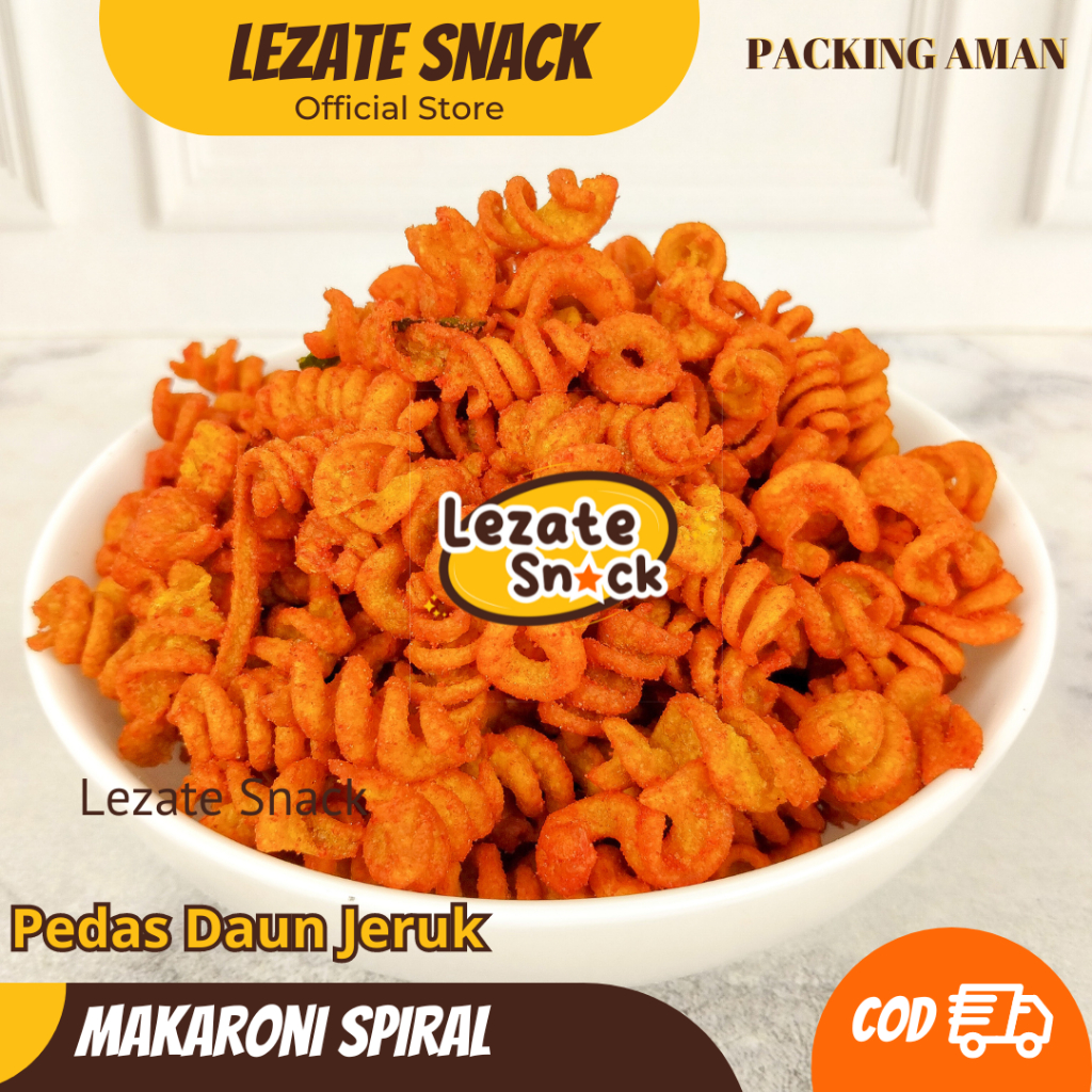 

Makaroni Bantet Spiral 1 KG Pedas Daun Jeruk Kiloan Murah Enak / Makaroni Spiral Makaroni Ulir Food Noodles