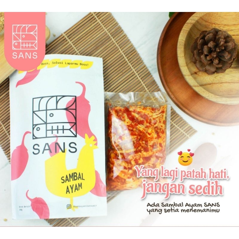 

Sambel Ayam Suwir 200 gr Sambel Ayam Suwir SANS