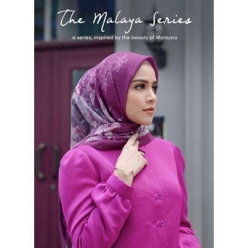 [NEW] Original Buttonscarves Malaya Magenta Black Navy Rare Item Malaysia Bukan The Dream Park Disne