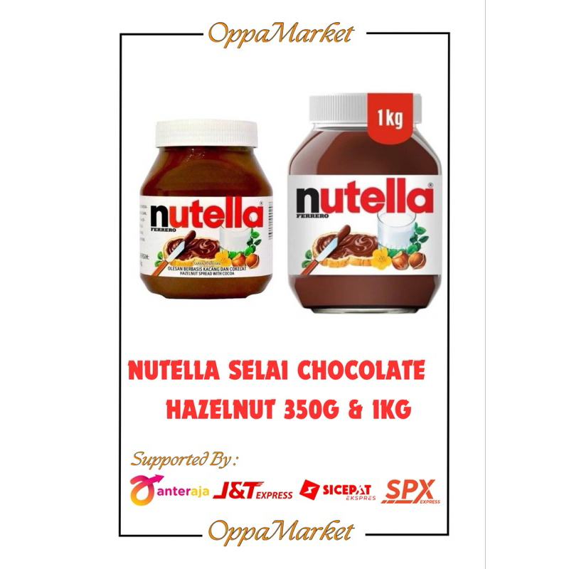 

NUTELLA SELAI COKLAT HAZELNUT SPREAD 350G/ 1KG