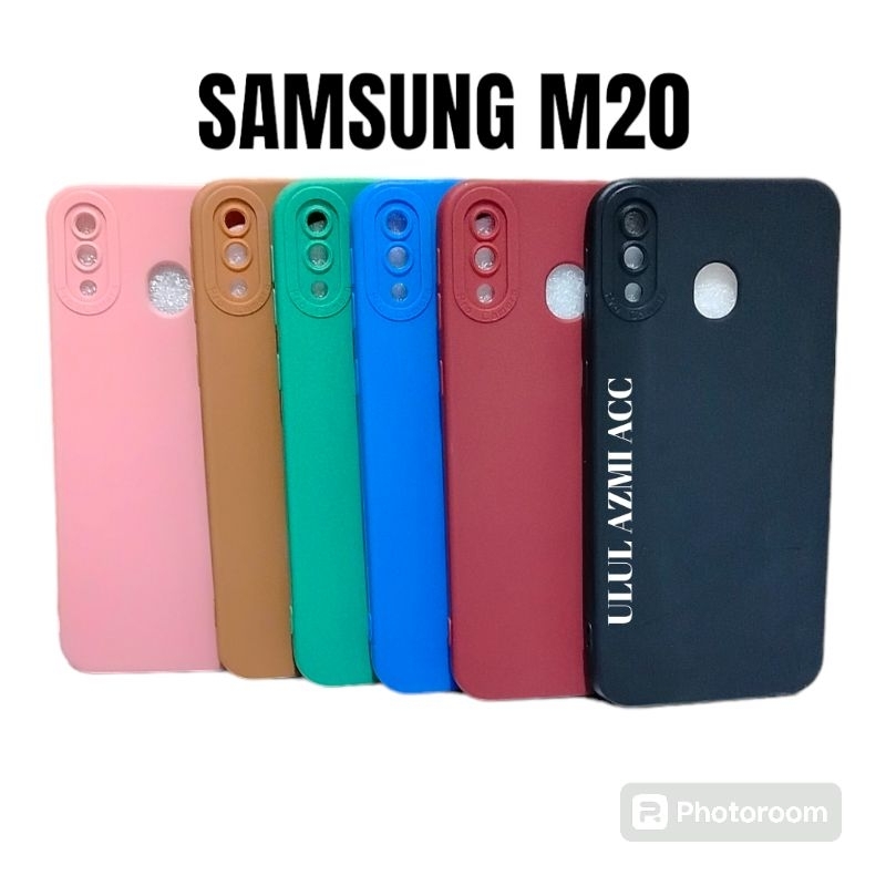 Case Macaron Samsung M20 Softcase Pro Kamera