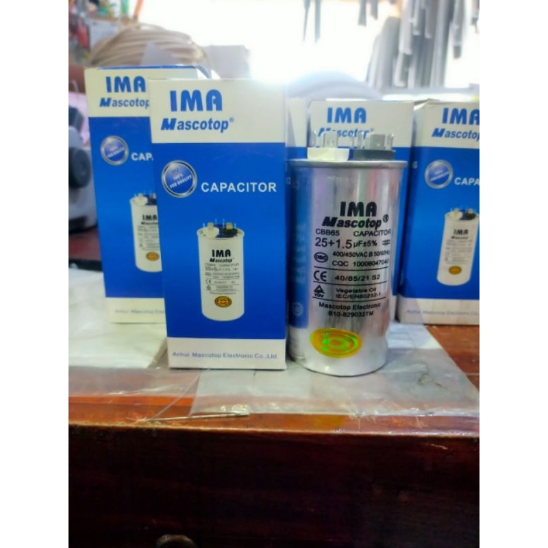 CAPACITOR AC 25UF+1.5"IMA"/KAPASITOR AC