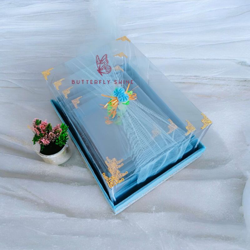 Kotak seserahan pernikahan Box seserahan mika parsel lamaran  isi 4 Tempat perhiasan