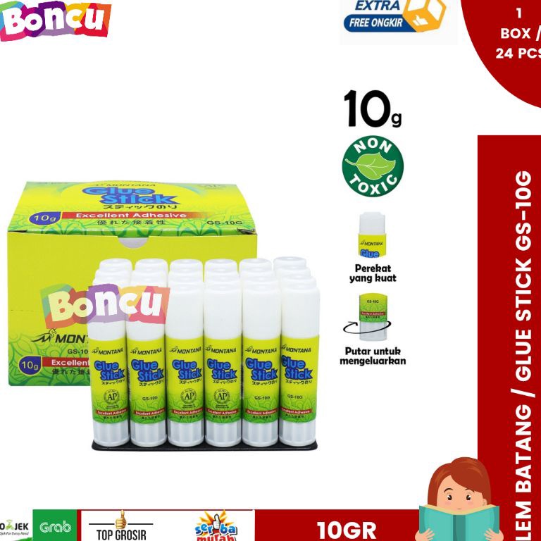 

KODE N6A Montana Glue Stick Lem Batang Montana GS1G Lem Stick Murah Glue Stick 1G
