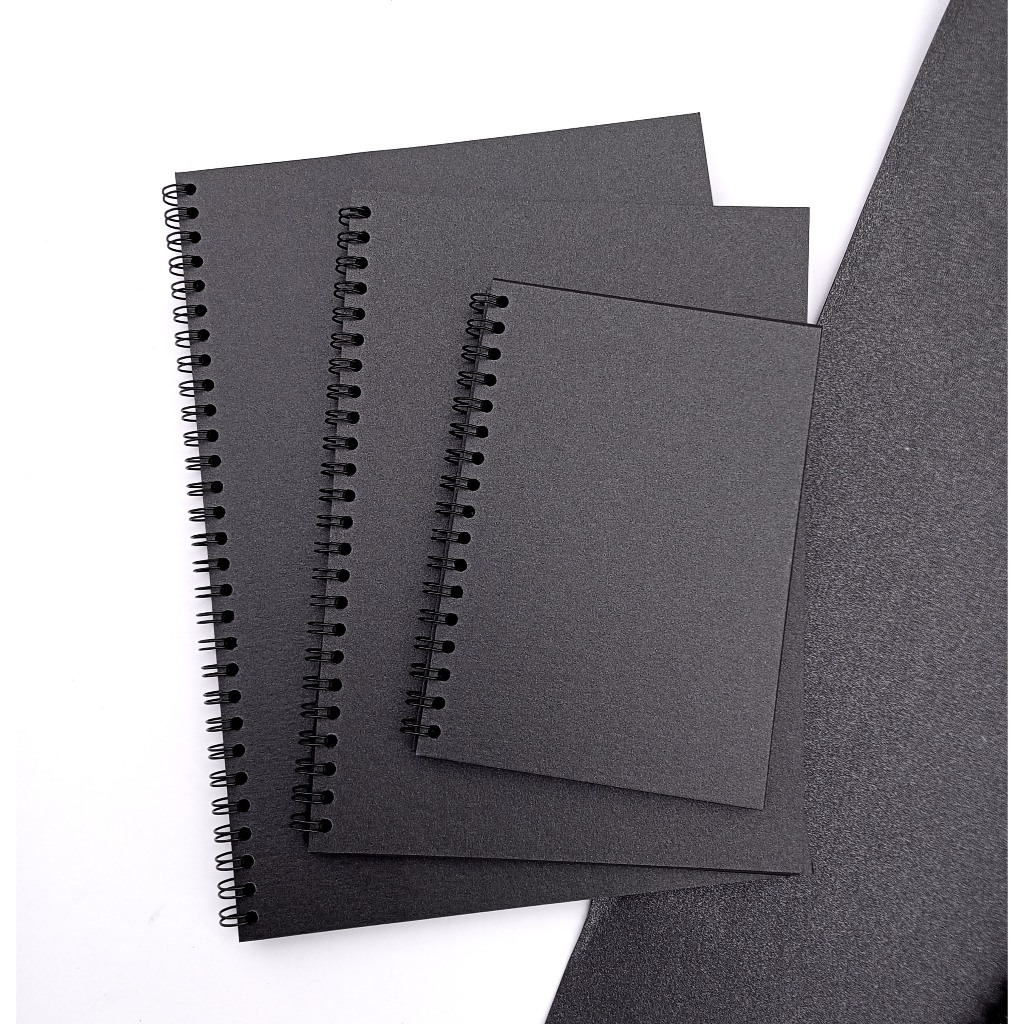 

NOTEBOOK BLACK PAPER/SKETCKBOOK BLACK PAPER/Buku Hitam Kertas Hitam A6/B6/A5/B5/A4