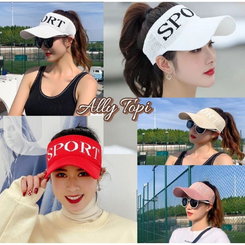 sport topi rajut sport topi Korean style sport topi olahraga sport topi senam sport topi golf