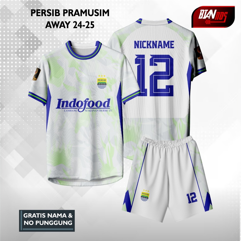 JERSEY PERSIB BANDUNG PIALA PRESIDEN 2024/2025 FULL PRINTING (GRATIS CUSTOM NAMA DAN NO PUNGGUNG)