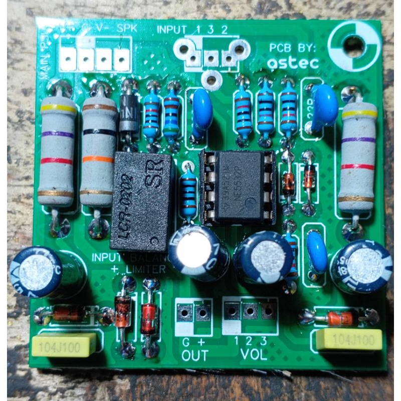kit input balance+limiter komponen full original