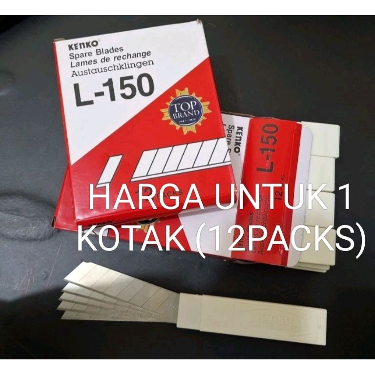 

KODE E68D Refill Cutter Besar Kenko L15 Harga untuk 1 Kotak12 Tube