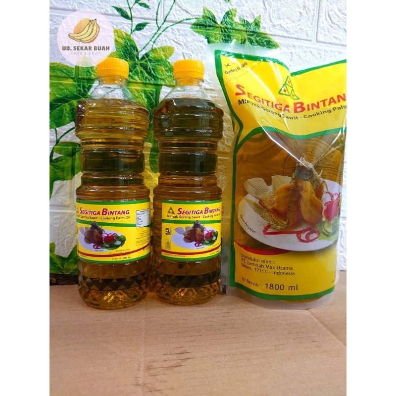 PAKET MINYAK GORENG SEGITIGA BINTANG 1.8L