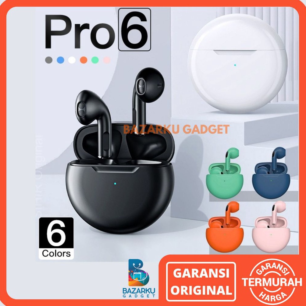 Headset Bluetooth TWS PRO 6 Headset TWS PRO 6 TWS Bluetooth TWS Headseat Bluetooth Earphone Bluetoot