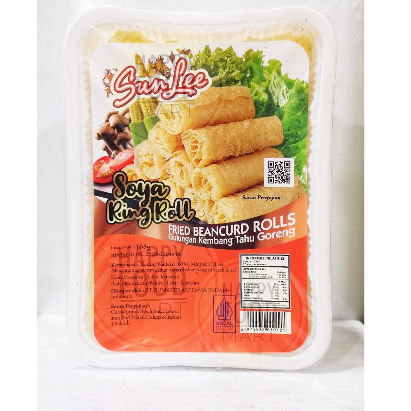 

[HALAL] SUN LEE RING ROLL 165G/KULIT KEMBANG TAHU GULUNG HOTPOT/GULUNGAN CINCIN STEAMBOAT/LING LING JUAN/SUNLEE FRIED BEANCURD ROLLS SHABU