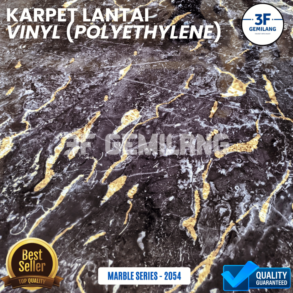 3F GMG - VINYL PER ROL isi PANJANG 14 METER Karpet Lantai POLYETHYLENE Lebar 1,2meter Gulungan - Wal