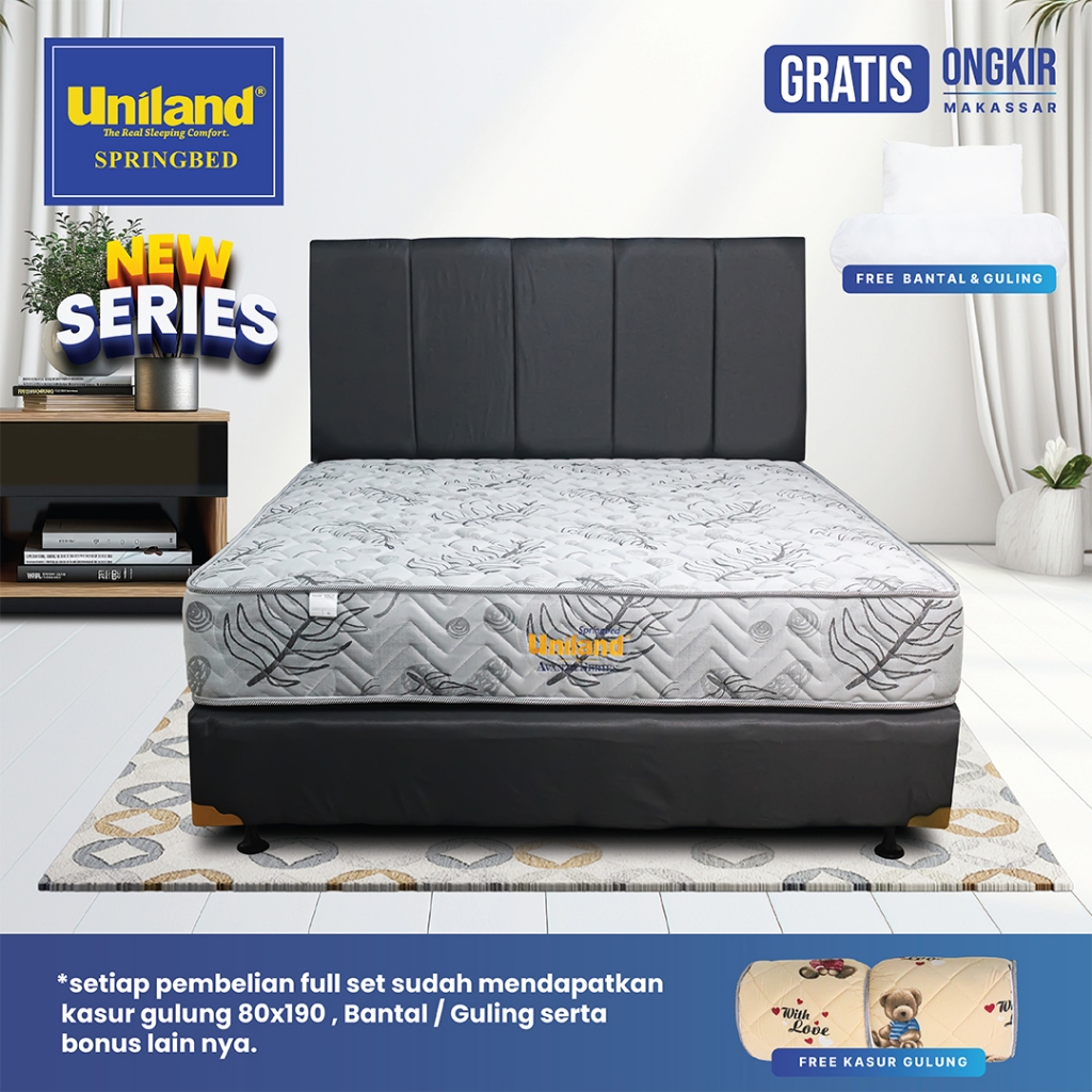 Uniland Springbed Avanza Firmtop Paneli Kasur Springbed Fullset