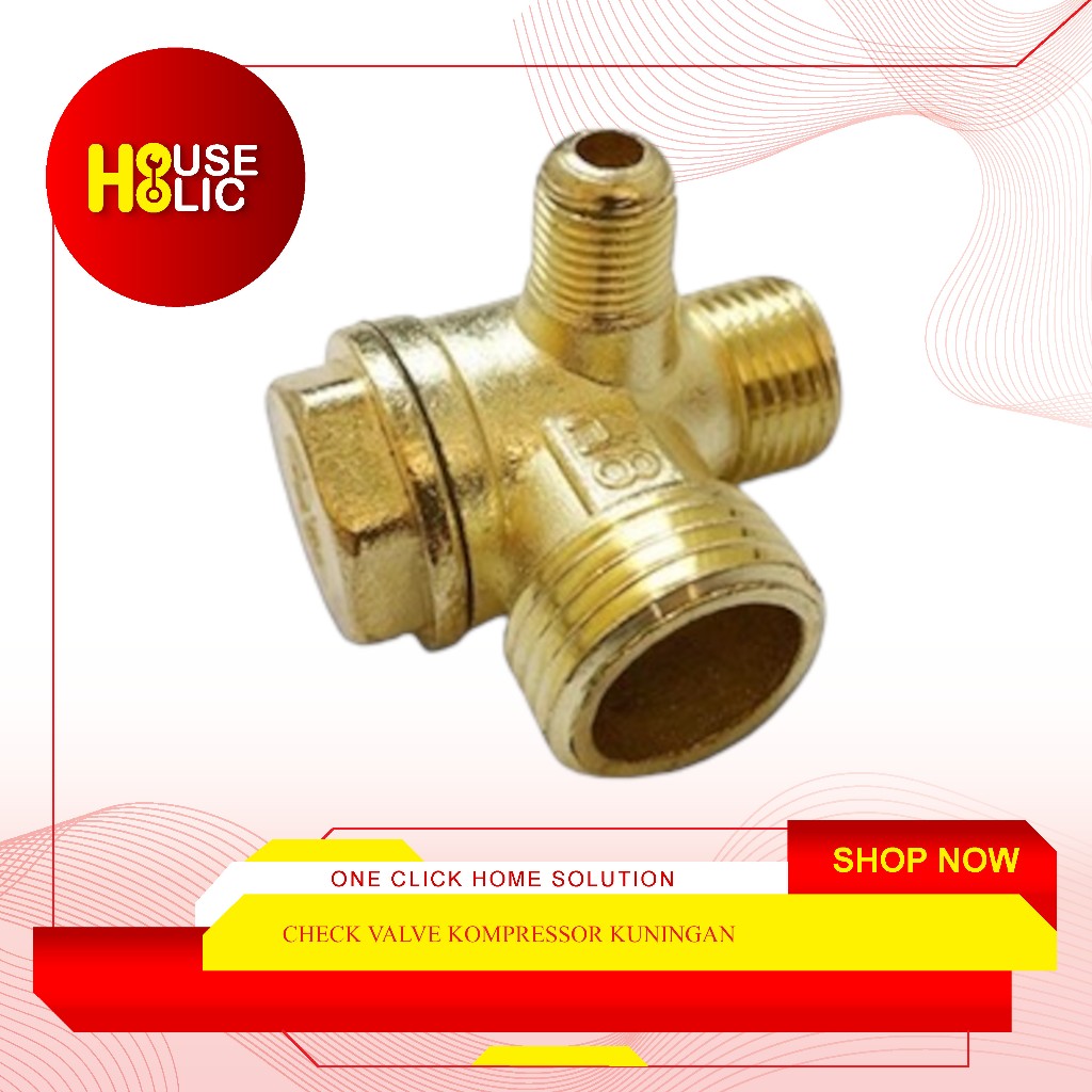 Sparepart Check Valve Kompresor Kuningan / Check Valve Compressor Oiless