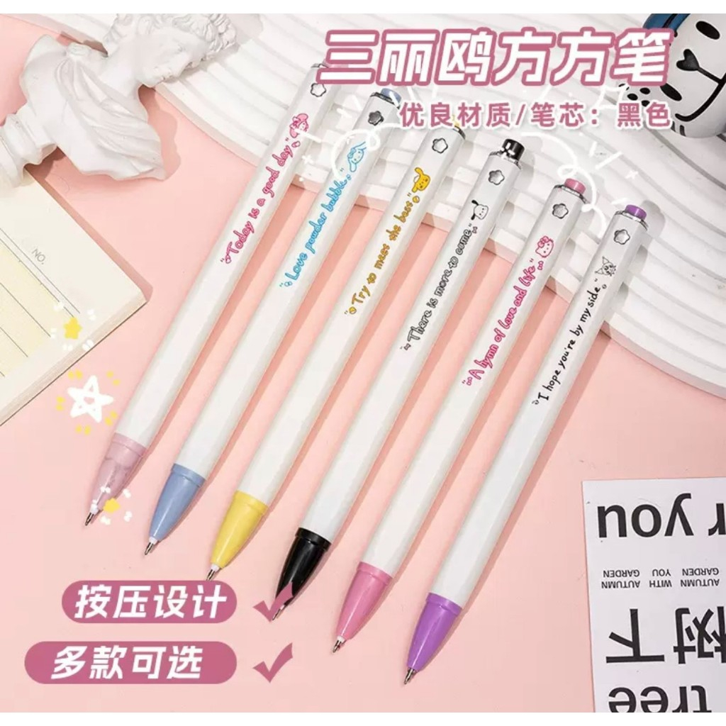 

[YY]Pulpen Mekanik Sanrio Pulpen Dorong Sanrioo Alat Tulis Sekolah Anak -Anak009