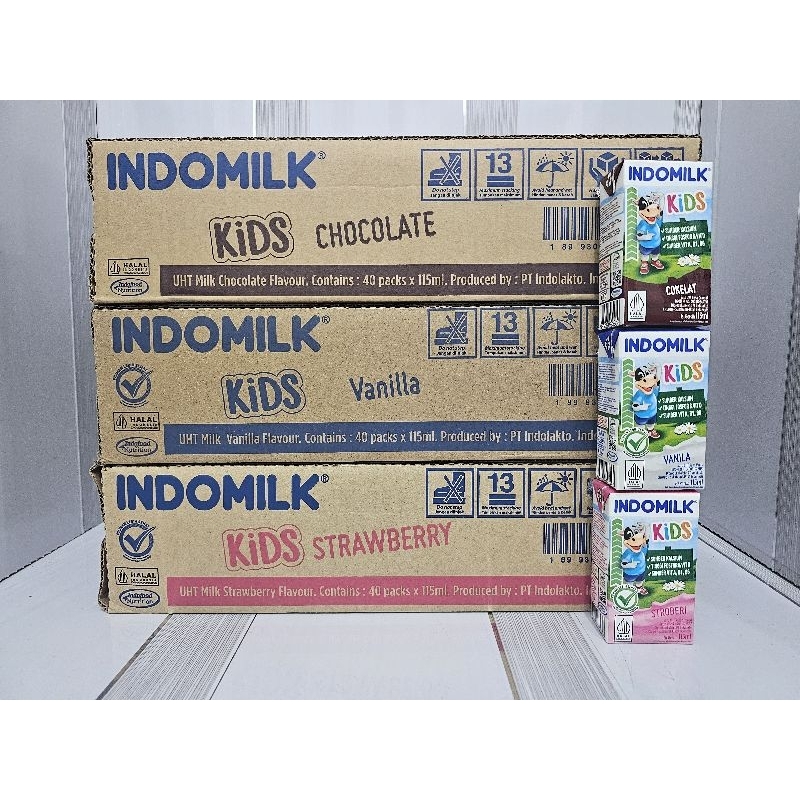 

Indomilk UHT Kids 115ml Karton isi 40pcs