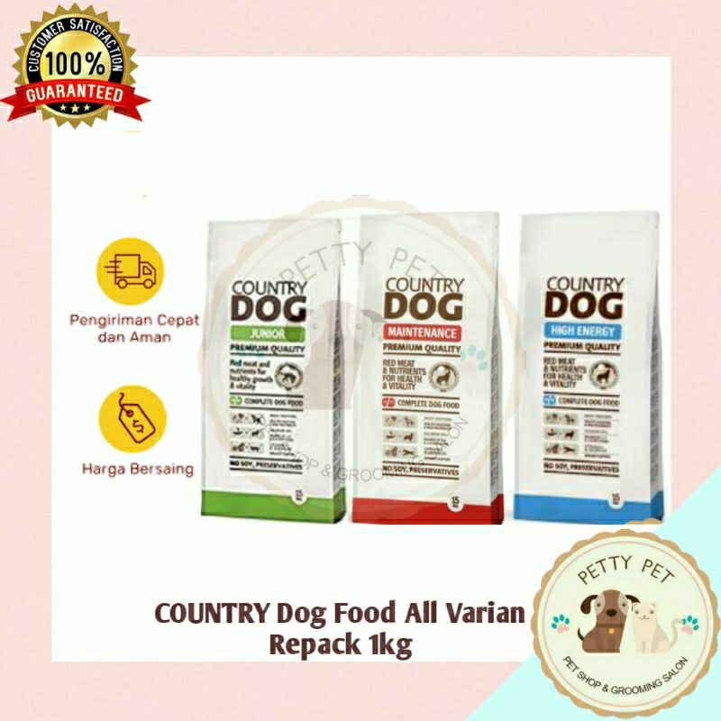 Dog Food Country Repack Makanan Anjing Dewasa/Premium Dog Food