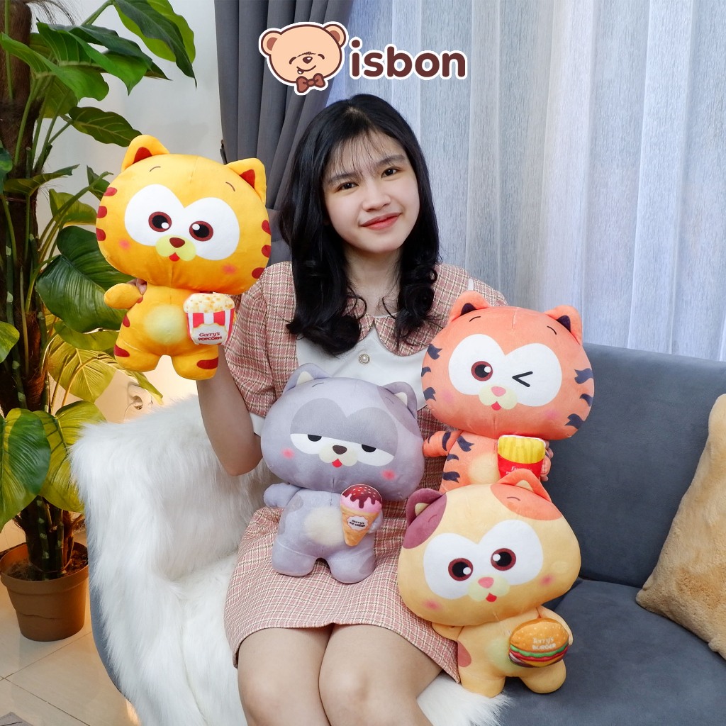 ISTANA BONEKA Kucing Gerry Cat Orange Lucu Empuk Mainan Anak Hadiah Ulang Tahun Premium Hokki Cat Ga