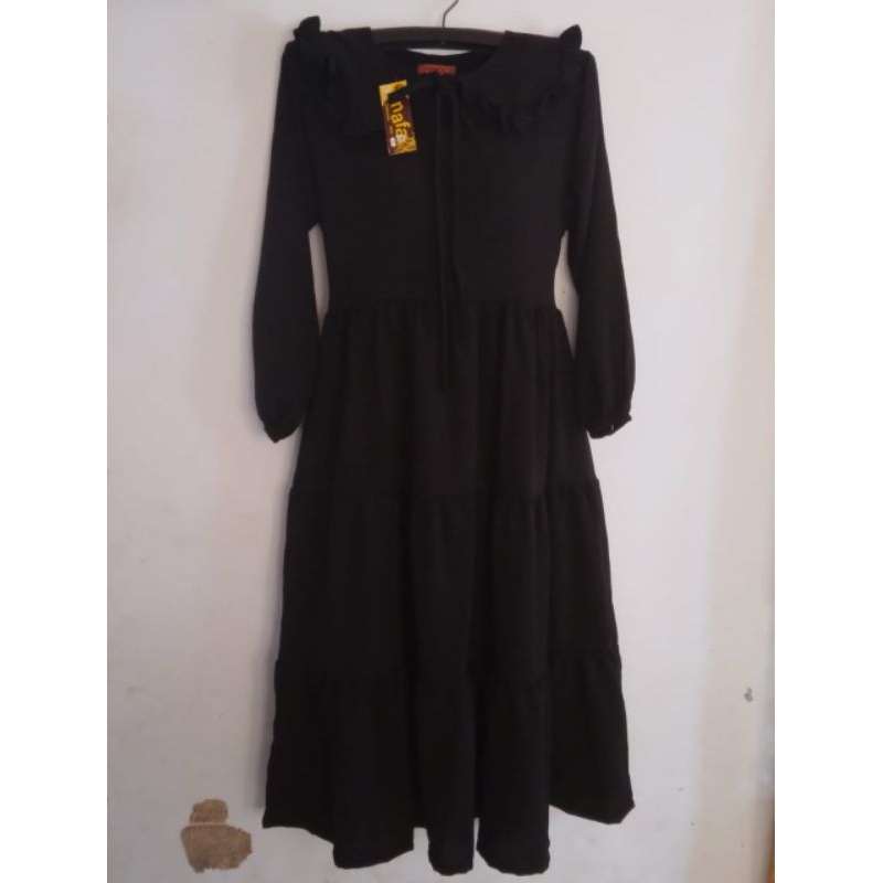 GAMIS ANAK& REMAJA PEREMPUAN HITAM-PUTIH/JUBAH ANAK PEREMPUAN