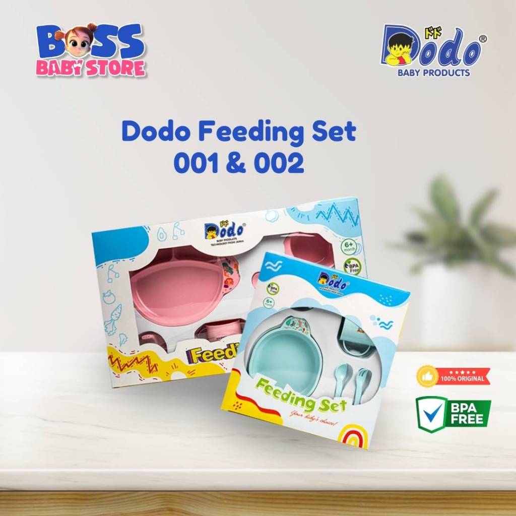 BABY BOSS - Set Perlengkapan Makan Bayi Feeding Set 001 & 002 Dodo