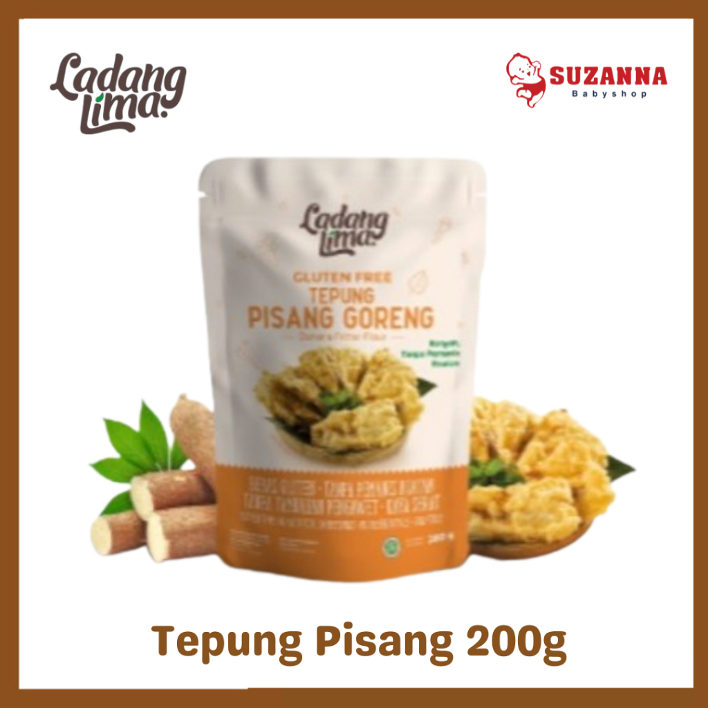 

Ladang Lima Tepung Pisang Goreng Cassava Flour Gluten Free 200g – Tepung Pisang