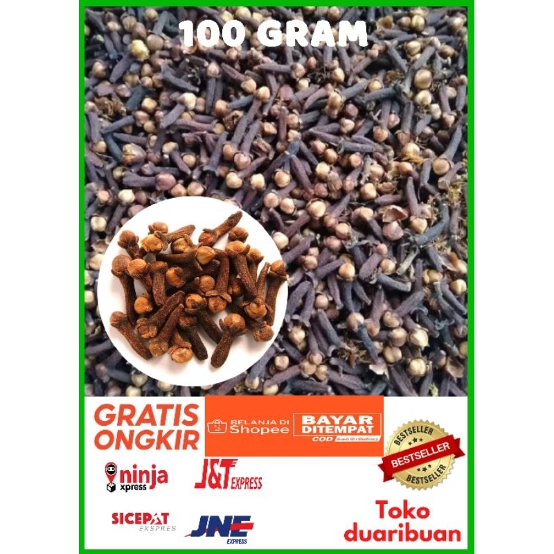 

100gr Cengkeh Kering Cengkeh Bumbu Masakan / Rempah Cengkeh Cloves Obat Herbal