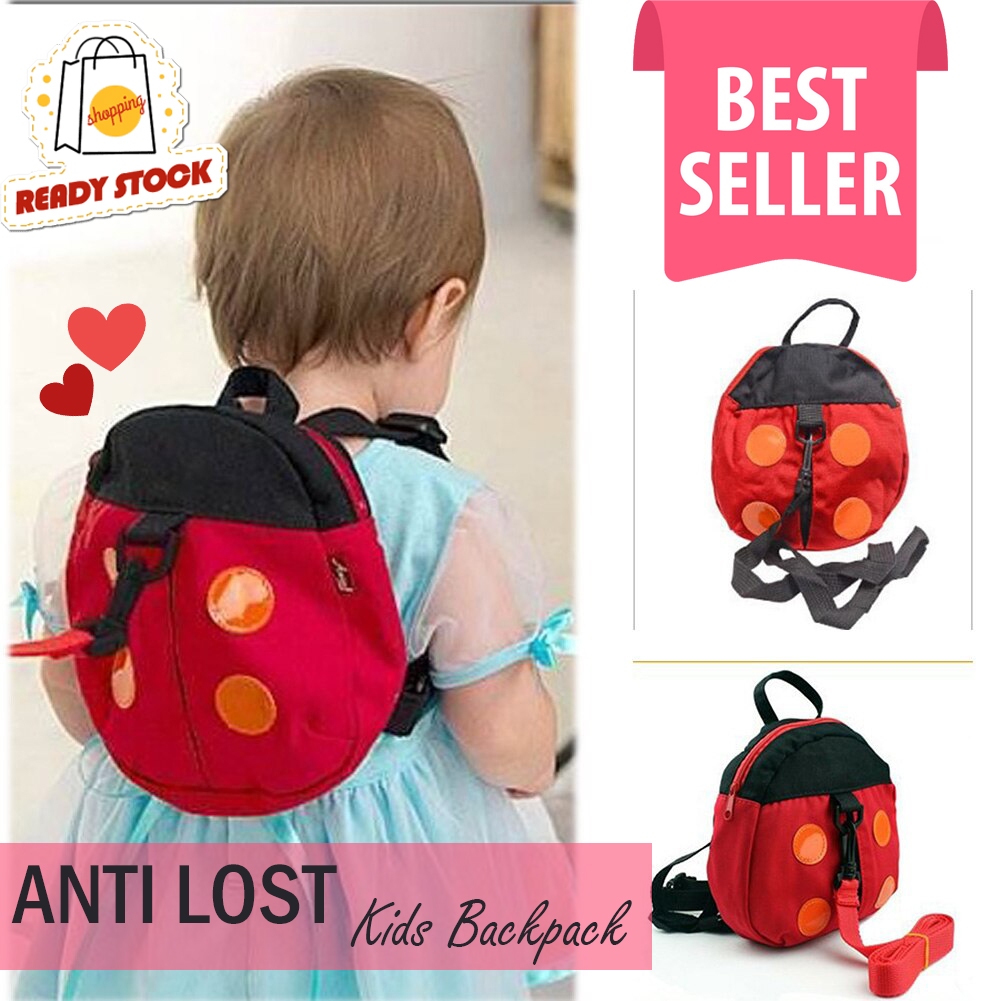 Tas Anak Anti Hilang Belajar Jalan Lady Bug Ladybug Backpack Kids Children Character Kumbang Lucu