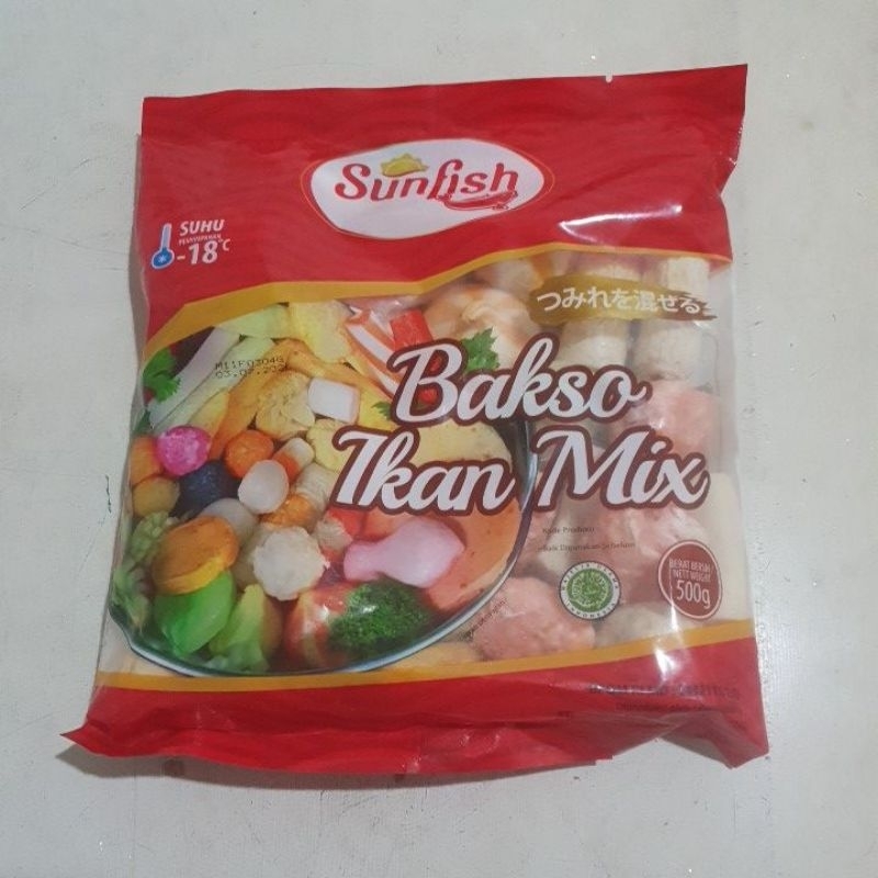 

SUNFISH Bakso Ikan mix 500gr