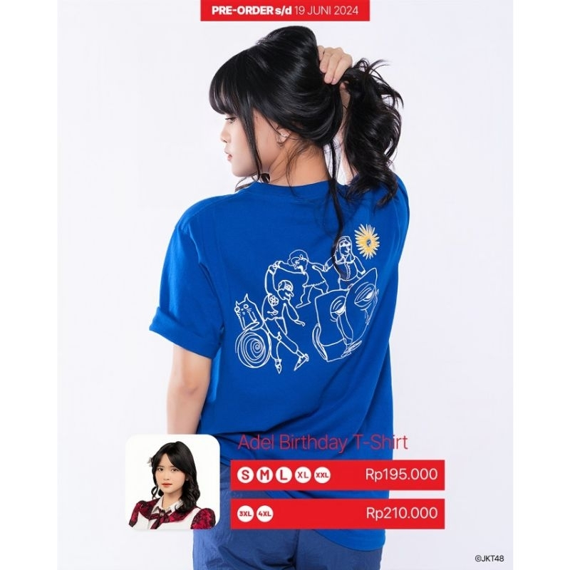 Kaos JKT48 Birthday T-Shirt Reva Fidela (Adel) 2024 - Benhur