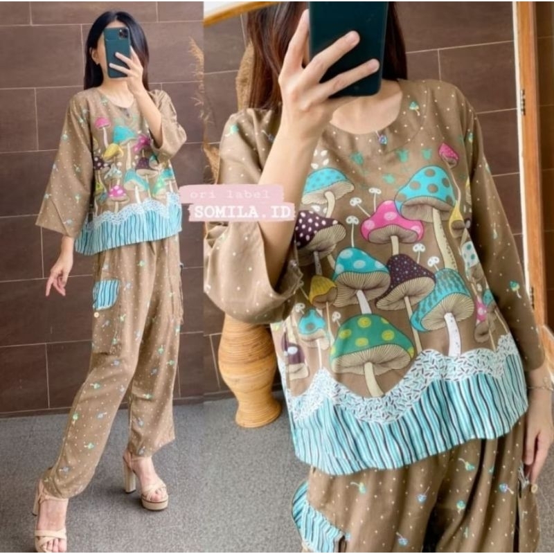 ONE SET CARGO | set celana wanita