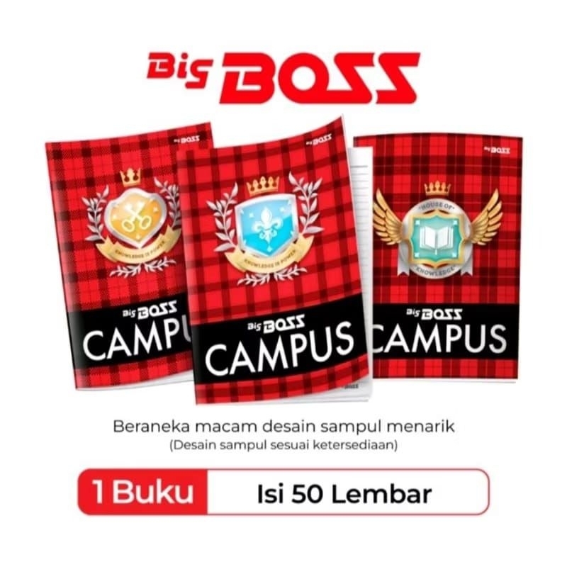 

BUKU TULIS BIG BOSS CAMPUS 50 LEMBAR 10 BUKU