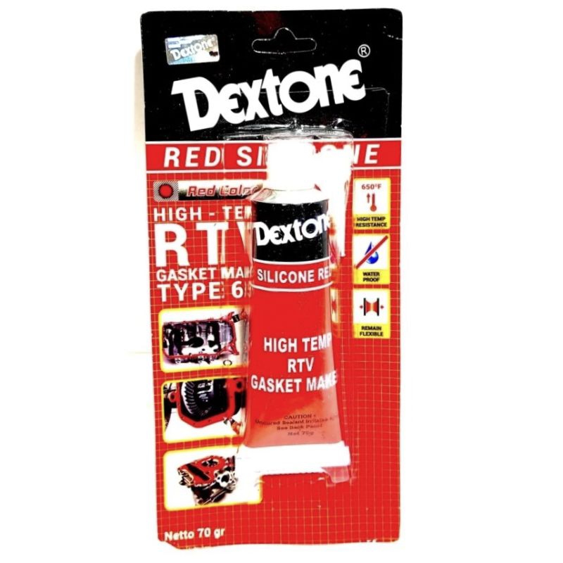 lem merah dextone lem merah dexbond lem anti panas lem blok mesin besar 70gr