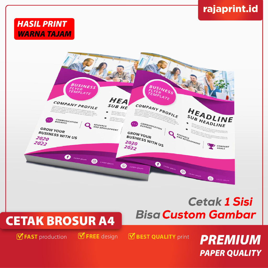 PRINT BROSUR / CETAK BROSUR / CETAK BROSUR A4 100LEMBAR