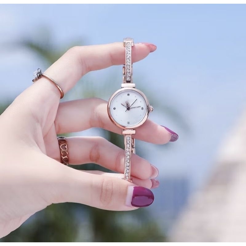 Jam tangan cewek gelang jam quartz jam arloji jam fashion LM192