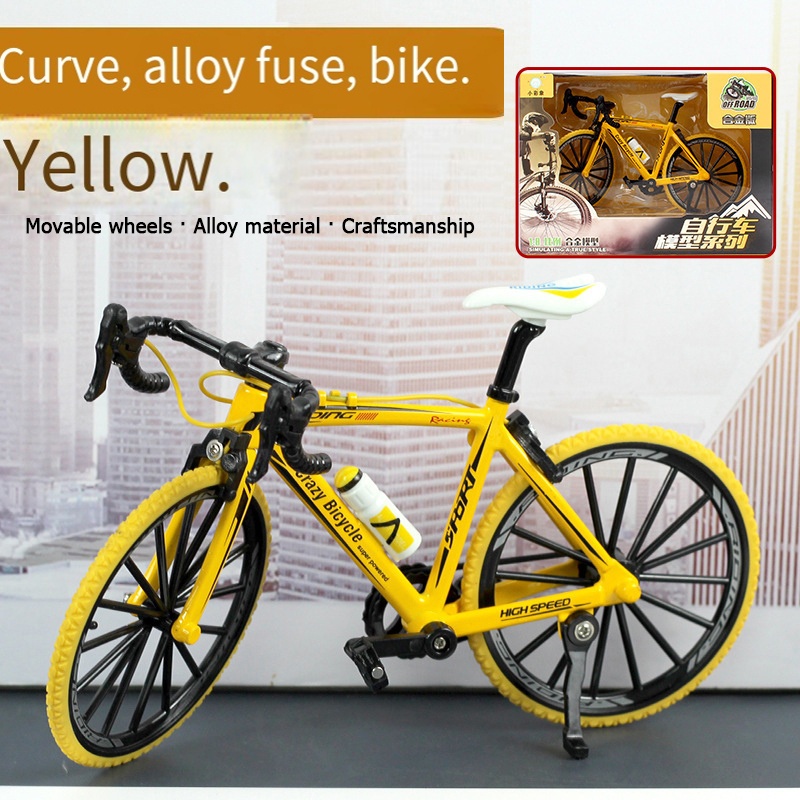 Diecast Sepeda Balap Roadbike - Diecast Miniatur Sepeda Balap Cepet Mini Bicycle Road Bike Sepeda Sk