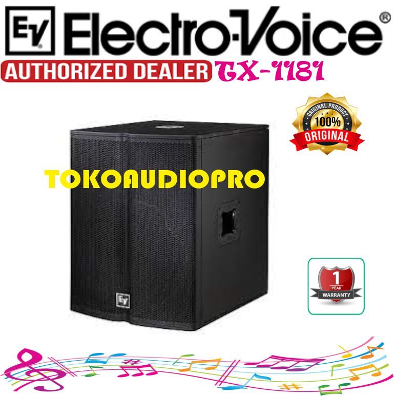 Sub Electro Voice TX1181 Single 18 Inch Passive Subwoofer Pasif EV TX-1181