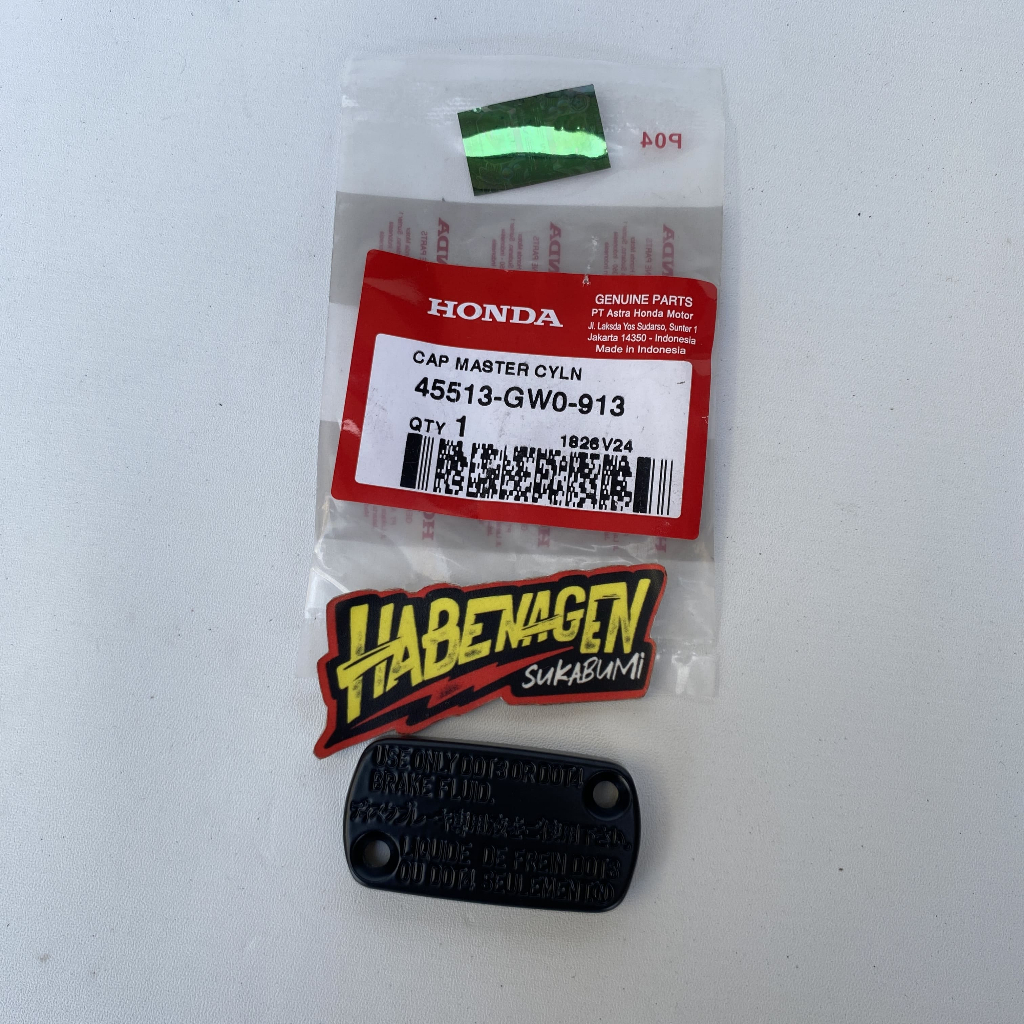 45513-GW0-913 | cap kap tutup penutup pelindung master minyak oli rem cakram depan honda beat karbu 