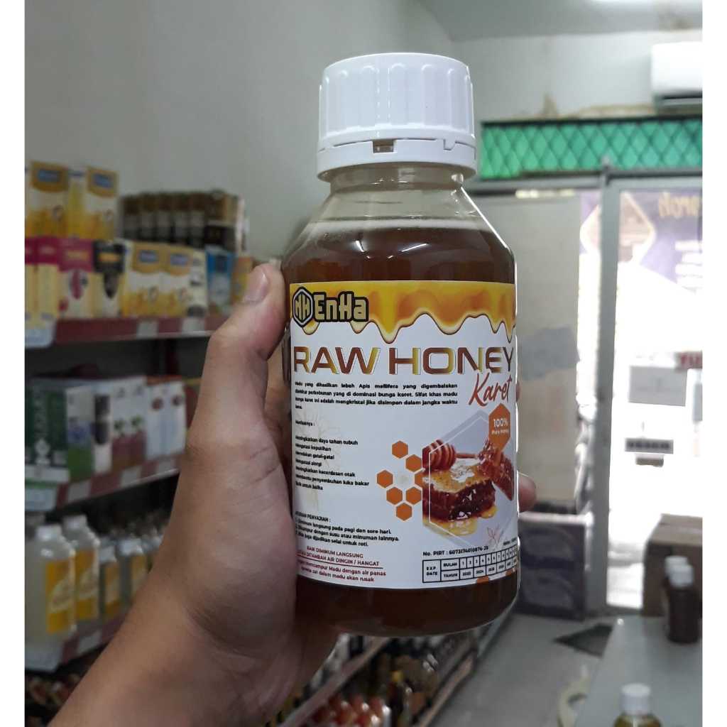 

Madu EnHa Raw Honey Bunga Karet Madu Murni Pure Original