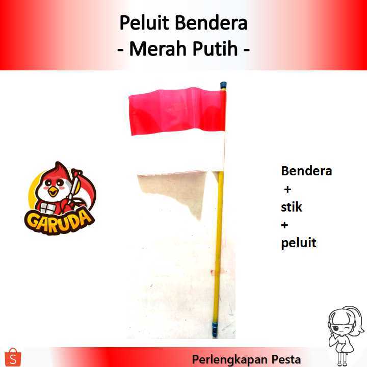 Peluit Bendera Merah Putih | Grosir | Bendera Plastik | Bendera17an