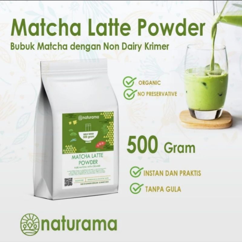 

Matcha Latte Powder Bubuk Matcha Non dairy Creamer 500 gram